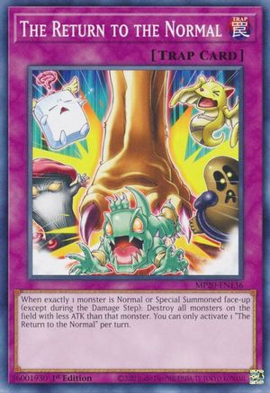 The Return to the Normal [MP20-EN136] Common - Yu-Gi-Oh! - Card Brawlers | Quebec | Canada |