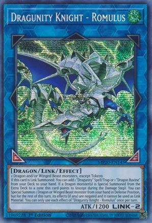 Dragunity Knight - Romulus [MP20-EN145] Prismatic Secret Rare - Yu-Gi-Oh! - Card Brawlers | Quebec | Canada |