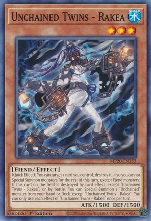 Unchained Twins - Rakea [MP20-EN153] Common - Yu-Gi-Oh! - Card Brawlers | Quebec | Canada |