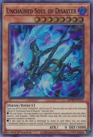 Unchained Soul of Disaster [MP20-EN154] Super Rare - Yu-Gi-Oh! - Card Brawlers | Quebec | Canada |