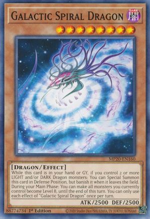 Galactic Spiral Dragon [MP20-EN160] Common - Yu-Gi-Oh! - Card Brawlers | Quebec | Canada |