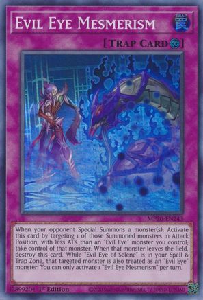 Evil Eye Mesmerism [MP20-EN243] Super Rare - Yu-Gi-Oh! - Card Brawlers | Quebec | Canada |