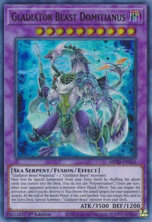 Gladiator Beast Domitianus [MP20-EN165] Ultra Rare - Yu-Gi-Oh! - Card Brawlers | Quebec | Canada |