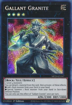 Gallant Granite [MP20-EN167] Prismatic Secret Rare - Yu-Gi-Oh! - Card Brawlers | Quebec | Canada |