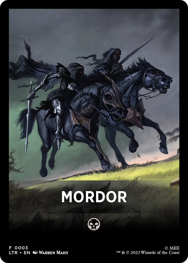 Mordor Theme Card [The Lord of the Rings: Tales of Middle-Earth Tokens] - Magic: The Gathering - Card Brawlers | Quebec | Canada |