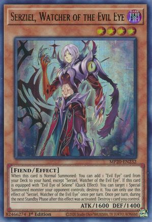 Serziel, Watcher of the Evil Eye [MP20-EN232] Ultra Rare - Yu-Gi-Oh! - Card Brawlers | Quebec | Canada |