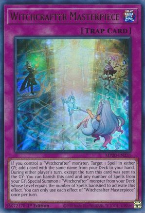 Witchcrafter Masterpiece [MP20-EN231] Ultra Rare - Yu-Gi-Oh! - Card Brawlers | Quebec | Canada |