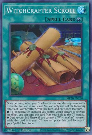 Witchcrafter Scroll [MP20-EN230] Super Rare - Yu-Gi-Oh! - Card Brawlers | Quebec | Canada |