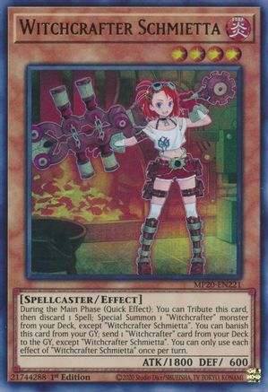 Witchcrafter Schmietta [MP20-EN221] Ultra Rare - Yu-Gi-Oh! - Card Brawlers | Quebec | Canada |