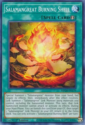 Salamangreat Burning Shell [MP20-EN179] Common - Yu-Gi-Oh! - Card Brawlers | Quebec | Canada |