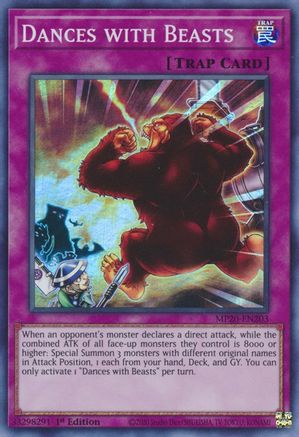 Dances with Beasts [MP20-EN203] Super Rare - Yu-Gi-Oh! - Card Brawlers | Quebec | Canada |