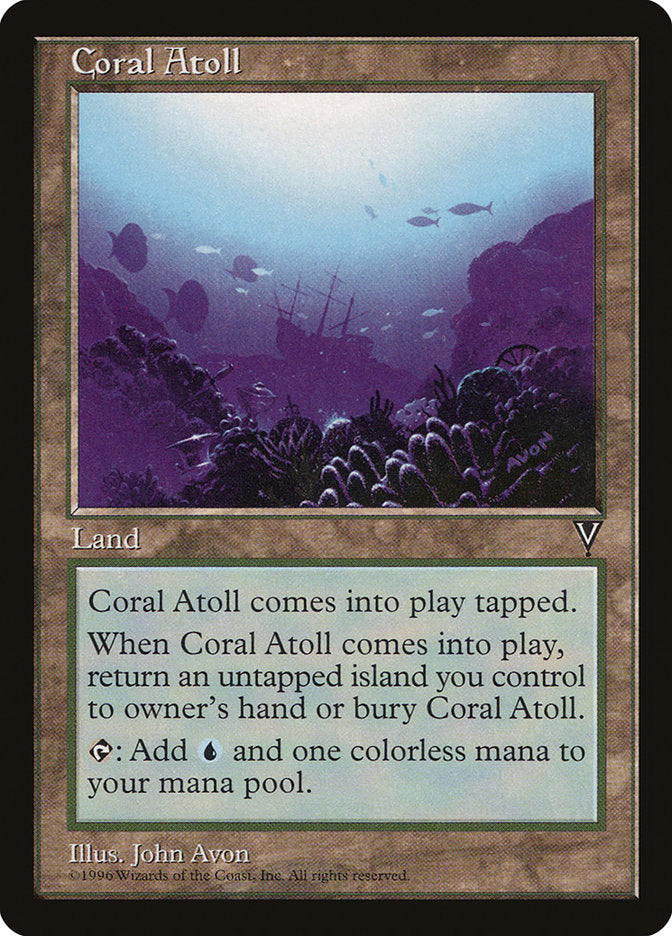 Coral Atoll [Visions] - Magic: The Gathering - Card Brawlers | Quebec | Canada |