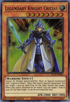 Legendary Knight Critias [DLCS-EN002] Ultra Rare - Yu-Gi-Oh! - Card Brawlers | Quebec | Canada |
