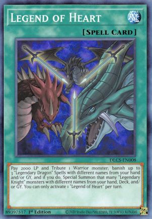 Legend of Heart [DLCS-EN008] Common - Yu-Gi-Oh! - Card Brawlers | Quebec | Canada |