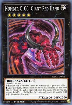Number C106: Giant Red Hand [DLCS-EN051] Common - Yu-Gi-Oh! - Card Brawlers | Quebec | Canada |