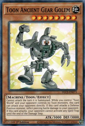 Toon Ancient Gear Golem [DLCS-EN073] Common - Yu-Gi-Oh! - Card Brawlers | Quebec | Canada |