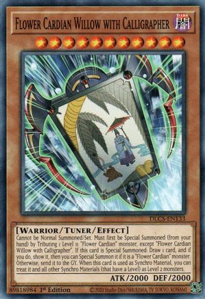 Flower Cardian Willow with Calligrapher [DLCS-EN133] Common - Yu-Gi-Oh! - Card Brawlers | Quebec | Canada |