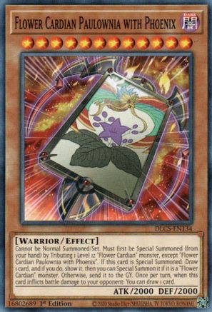 Flower Cardian Paulownia with Phoenix [DLCS-EN134] Common - Yu-Gi-Oh! - Card Brawlers | Quebec | Canada |