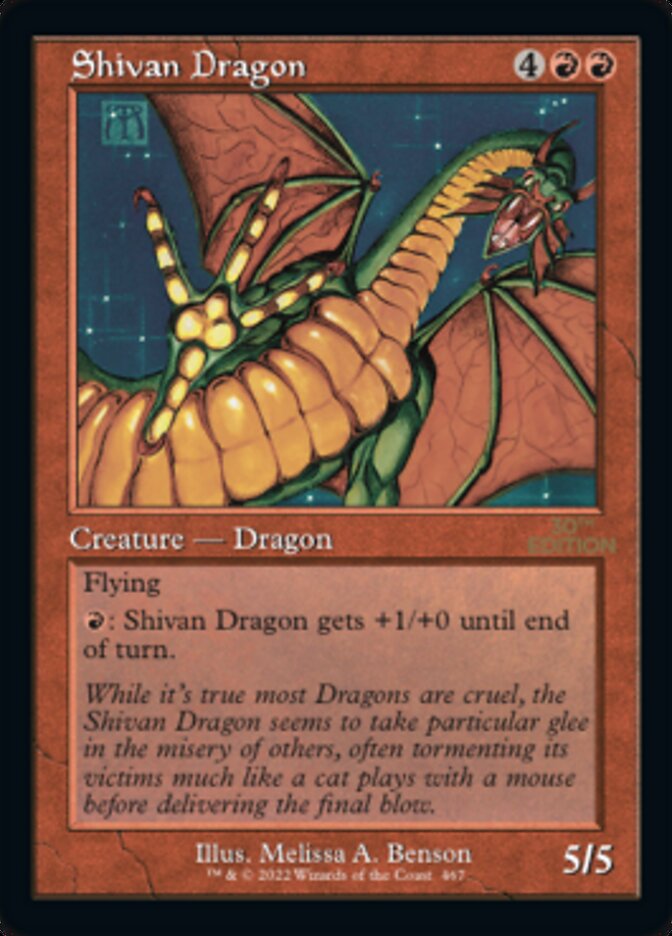 Shivan Dragon (Retro) [30th Anniversary Edition] - Magic: The Gathering - Card Brawlers | Quebec | Canada |