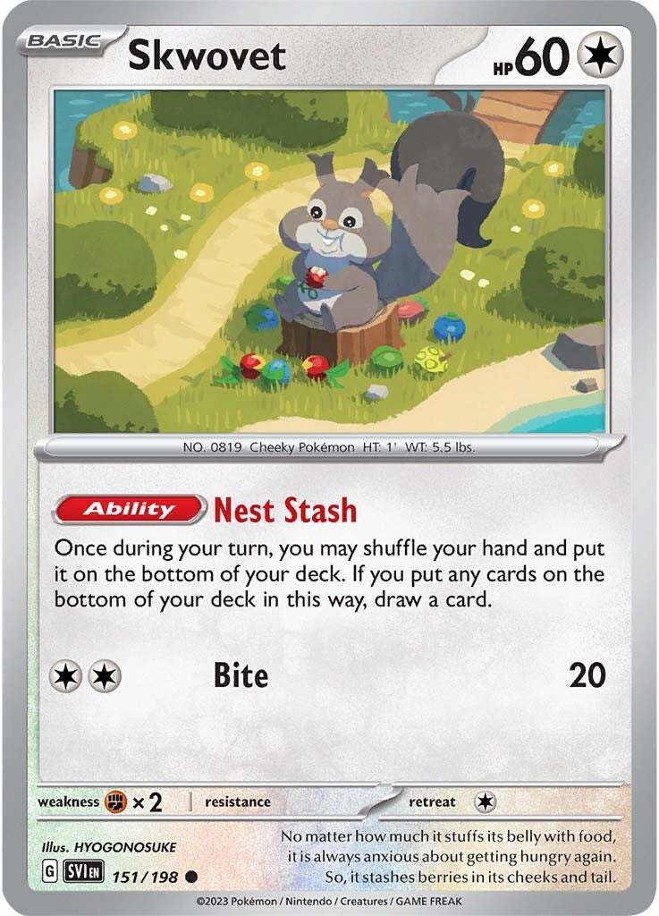 Skwovet (151/198) [Scarlet & Violet: Base Set] - Pokémon - Card Brawlers | Quebec | Canada |