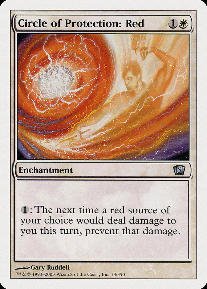 Circle of Protection: Red [Eighth Edition] - Magic: The Gathering - Card Brawlers | Quebec | Canada |