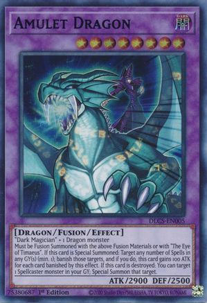 Amulet Dragon (Blue) [DLCS-EN005] Ultra Rare - Yu-Gi-Oh! - Card Brawlers | Quebec | Canada |