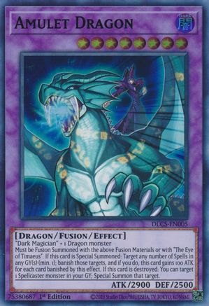 Amulet Dragon (Green) [DLCS-EN005] Ultra Rare - Yu-Gi-Oh! - Card Brawlers | Quebec | Canada |