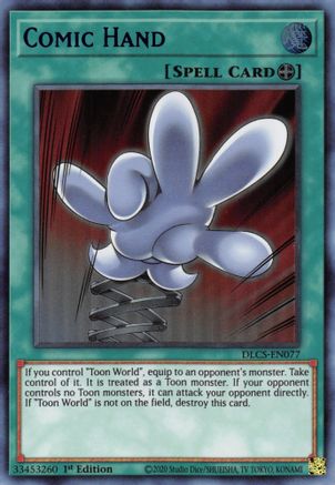 Comic Hand (Blue) [DLCS-EN077] Ultra Rare - Yu-Gi-Oh! - Card Brawlers | Quebec | Canada |