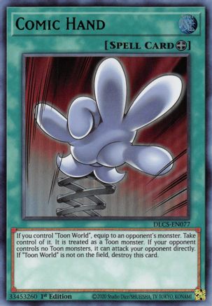 Comic Hand (Green) [DLCS-EN077] Ultra Rare - Yu-Gi-Oh! - Card Brawlers | Quebec | Canada |