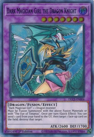 Dark Magician Girl the Dragon Knight (Alternate Art) (Blue) [DLCS-EN006] Ultra Rare - Yu-Gi-Oh! - Card Brawlers | Quebec | Canada |