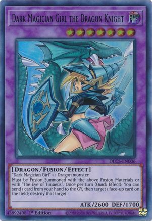 Dark Magician Girl the Dragon Knight (Alternate Art) (Green) [DLCS-EN006] Ultra Rare - Yu-Gi-Oh! - Card Brawlers | Quebec | Canada |