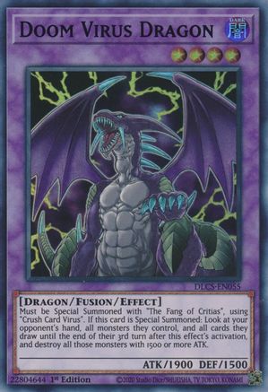 Doom Virus Dragon (Green) [DLCS-EN055] Ultra Rare - Yu-Gi-Oh! - Card Brawlers | Quebec | Canada |