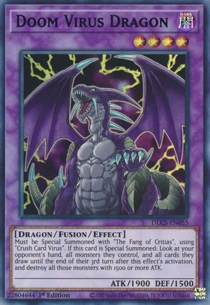 Doom Virus Dragon (Purple) [DLCS-EN055] Ultra Rare - Yu-Gi-Oh! - Card Brawlers | Quebec | Canada |