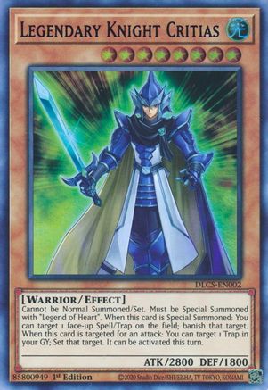 Legendary Knight Critias (Blue) [DLCS-EN002] Ultra Rare - Yu-Gi-Oh! - Card Brawlers | Quebec | Canada |