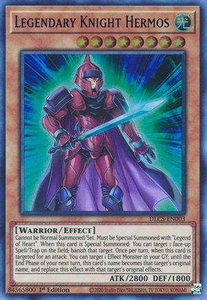 Legendary Knight Hermos (Blue) [DLCS-EN003] Ultra Rare - Yu-Gi-Oh! - Card Brawlers | Quebec | Canada |