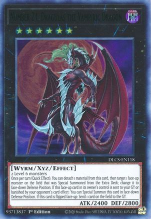 Number 24: Dragulas the Vampiric Dragon (Green) [DLCS-EN118] Ultra Rare - Yu-Gi-Oh! - Card Brawlers | Quebec | Canada |