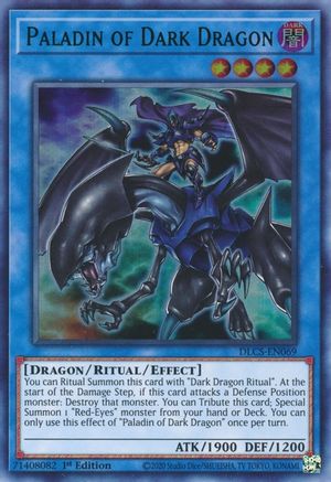 Paladin of Dark Dragon (Green) [DLCS-EN069] Ultra Rare - Yu-Gi-Oh! - Card Brawlers | Quebec | Canada |