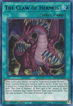 The Claw of Hermos (Blue) [DLCS-EN064] Ultra Rare - Yu-Gi-Oh! - Card Brawlers | Quebec | Canada |
