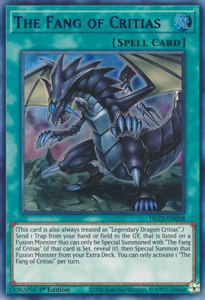 The Fang of Critias (Blue) [DLCS-EN058] Ultra Rare - Yu-Gi-Oh! - Card Brawlers | Quebec | Canada |