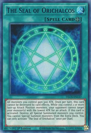 The Seal of Orichalcos (Blue) [DLCS-EN137] Ultra Rare - Yu-Gi-Oh! - Card Brawlers | Quebec | Canada |
