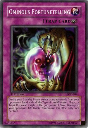 Ominous Fortunetelling [LOD-094] Common - Yu-Gi-Oh! - Card Brawlers | Quebec | Canada |