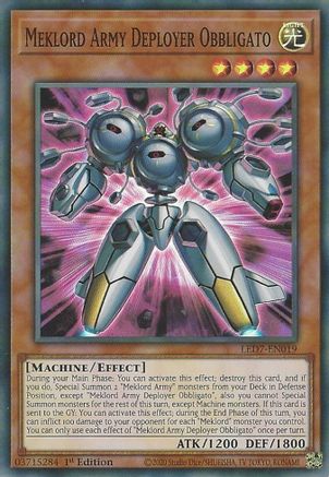 Meklord Army Deployer Obbligato [LED7-EN019] Super Rare - Yu-Gi-Oh! - Card Brawlers | Quebec | Canada |