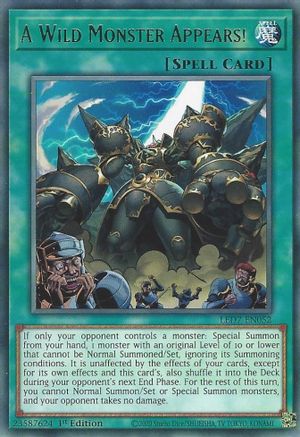 A Wild Monster Appears! [LED7-EN052] Rare - Yu-Gi-Oh! - Card Brawlers | Quebec | Canada |