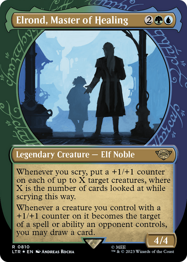 Elrond, Master of Healing (Showcase) (Surge Foil) [The Lord of the Rings: Tales of Middle-Earth] - Magic: The Gathering - Card Brawlers | Quebec | Canada |
