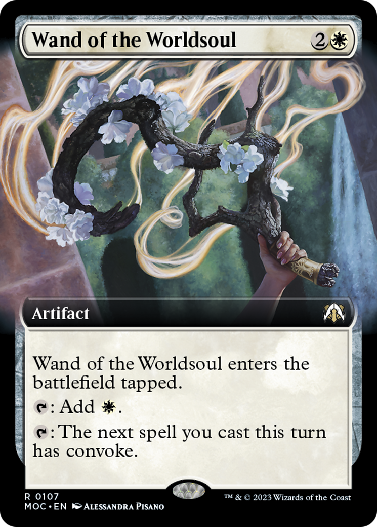 Wand of the Worldsoul (Extended Art) [March of the Machine Commander] - Magic: The Gathering - Card Brawlers | Quebec | Canada |
