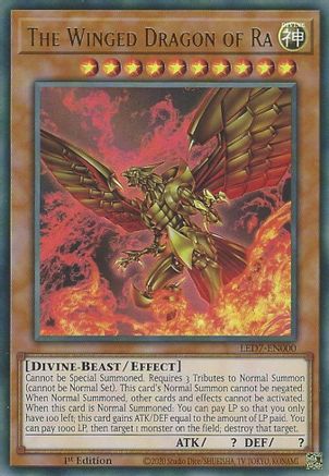 The Winged Dragon of Ra (Alternate Art) [LED7-EN000] Ultra Rare - Yu-Gi-Oh! - Card Brawlers | Quebec | Canada |