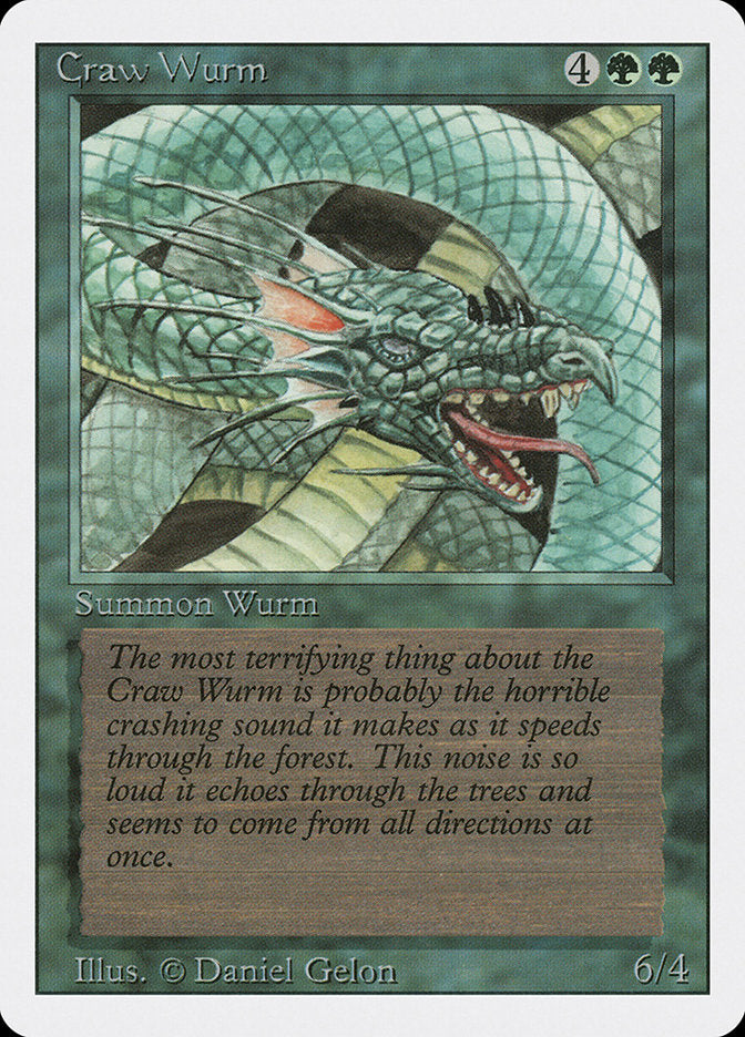 Craw Wurm [Revised Edition] - Magic: The Gathering - Card Brawlers | Quebec | Canada |