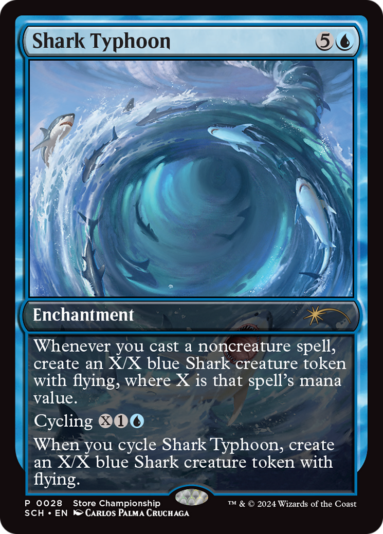 Shark Typhoon (Store Championship) [Bloomburrow Promos] - Magic: The Gathering - Card Brawlers | Quebec | Canada |