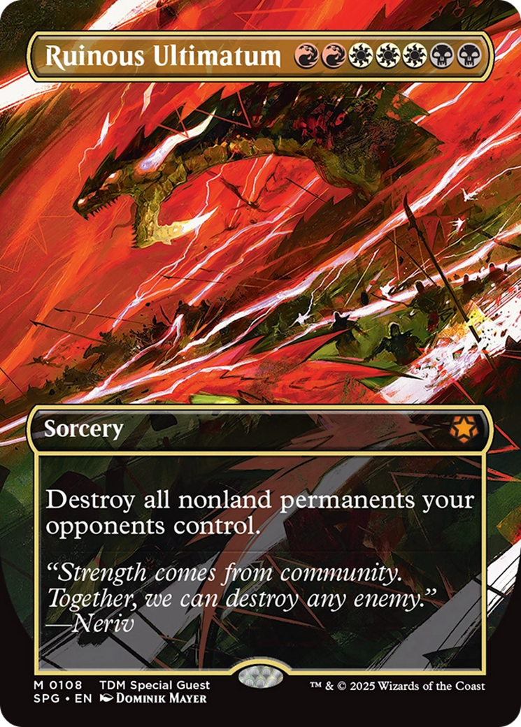 Ruinous Ultimatum (Borderless) [Tarkir: Dragonstorm Special Guests] - Magic: The Gathering - Card Brawlers | Quebec | Canada |