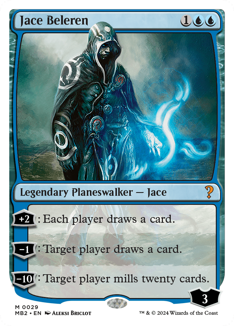 Jace Beleren (White Border) [Mystery Booster 2] - Magic: The Gathering - Card Brawlers | Quebec | Canada |